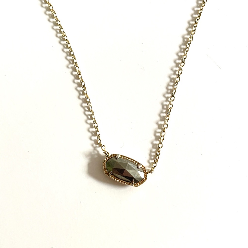 Black Pyrite Kendra Scott Elisa Necklace